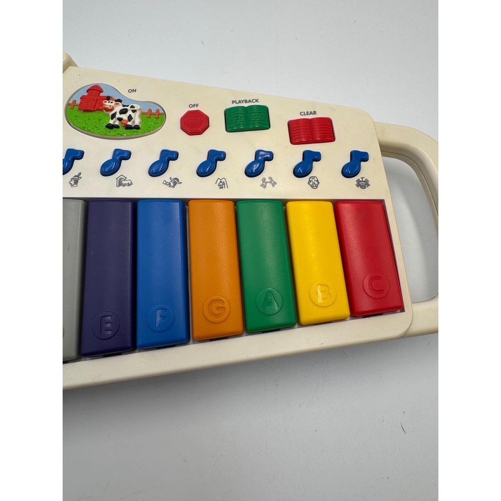 Vintage Playskool Electronic Musical Keyboard Piano Farm Animal Sounds